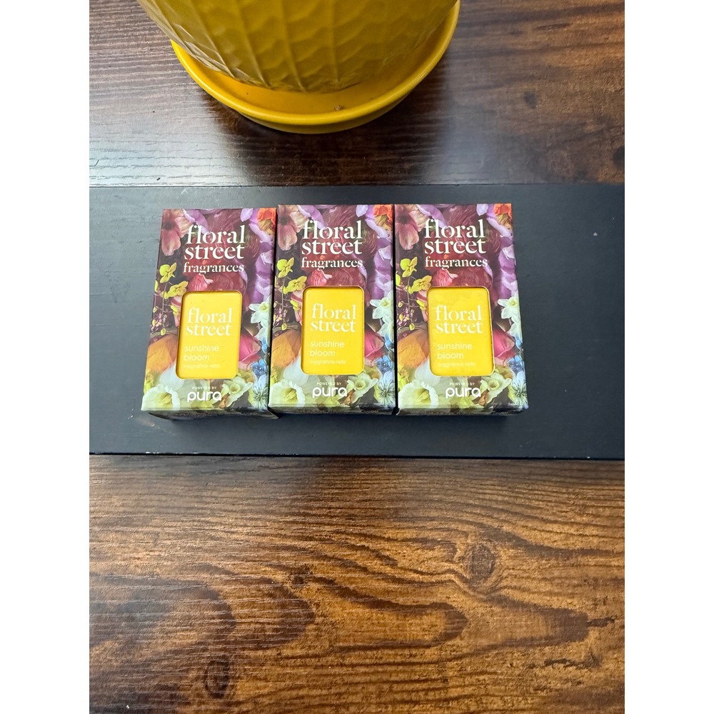 Floral Street Sunshine Bloom Pura Fragrance Refill 3-Pack Smart Home Diffuser